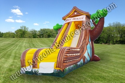 Inflatable tree house slide rental Chandler Arizona